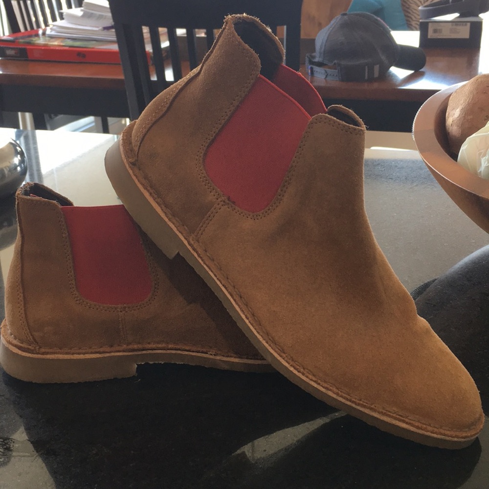 Zara suede booties size 8 worn once!